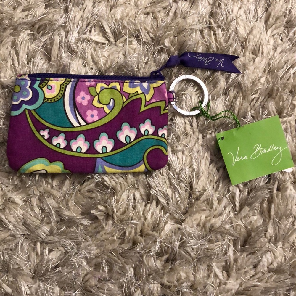 Vera Bradley zip id case heather